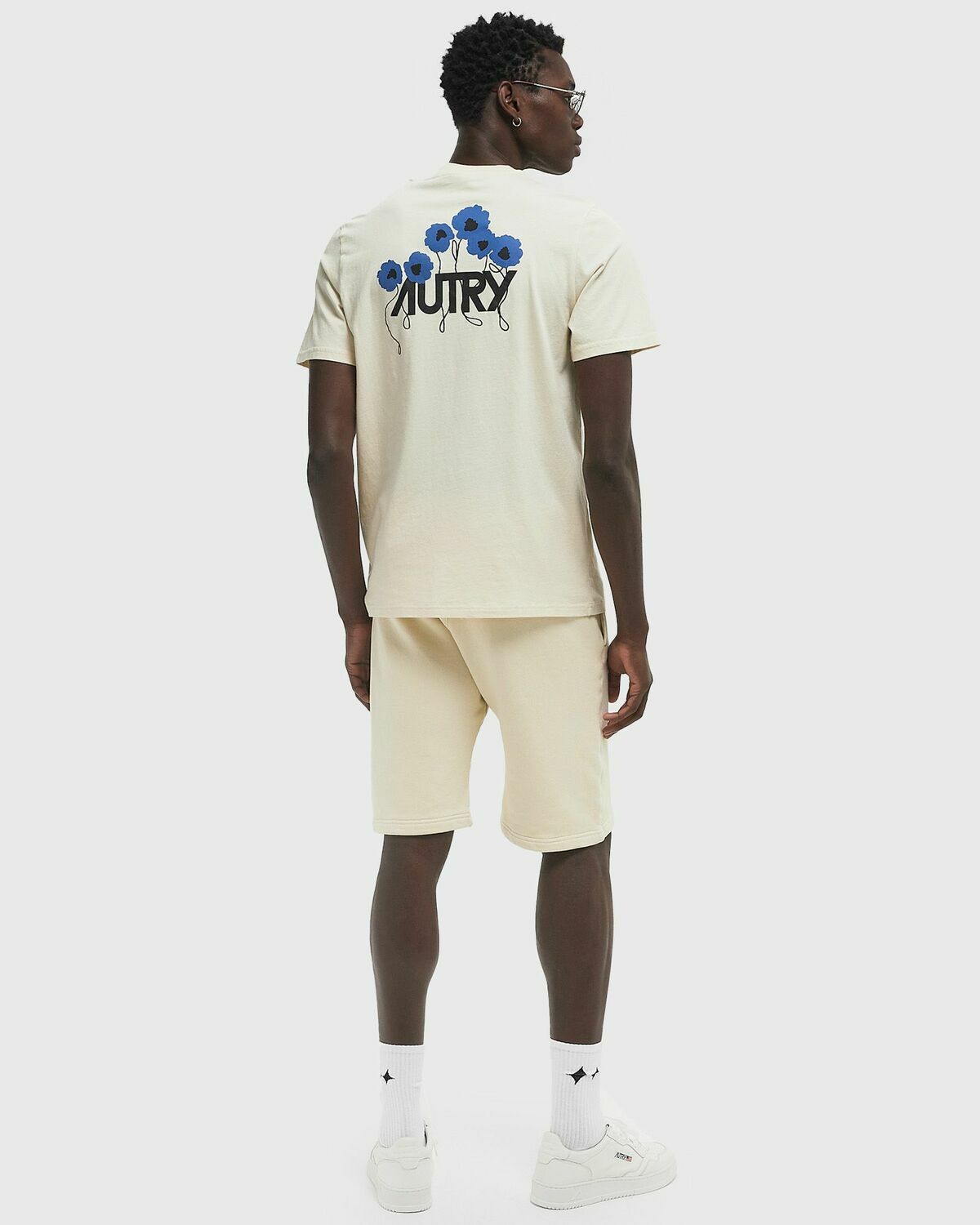 Autry Action Shoes T-SHIRT MAIN Beige Mens Shortsleefe