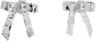 SHUSHU/TONG YVMIN Edition Twisted Rope Bow Faux-Pearl Earrings
