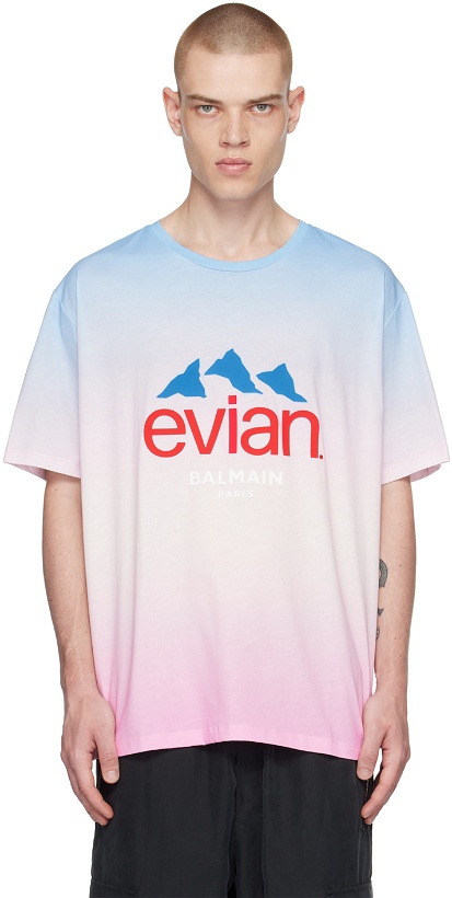 Photo: Balmain Pink Evian Edition T-Shirt