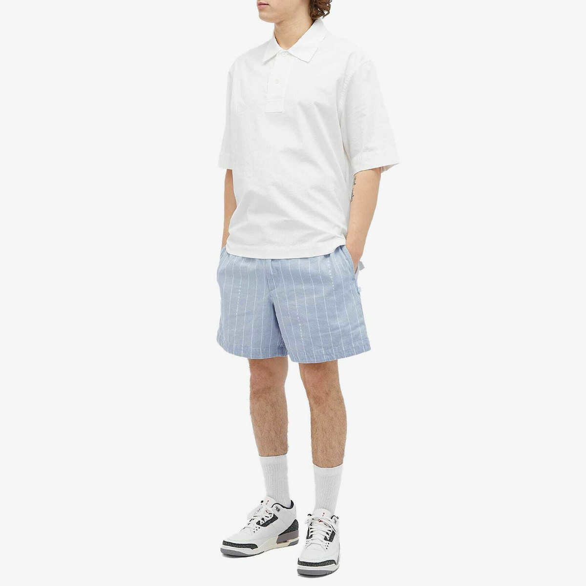 Air Jordan Men's x A Ma Maniere Short in Light Armory Blue