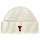 AMI Paris Women's Red ADC Beanie in Multi 
