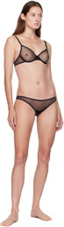 Yasmine Eslami Black Jeanne Moulded Bra