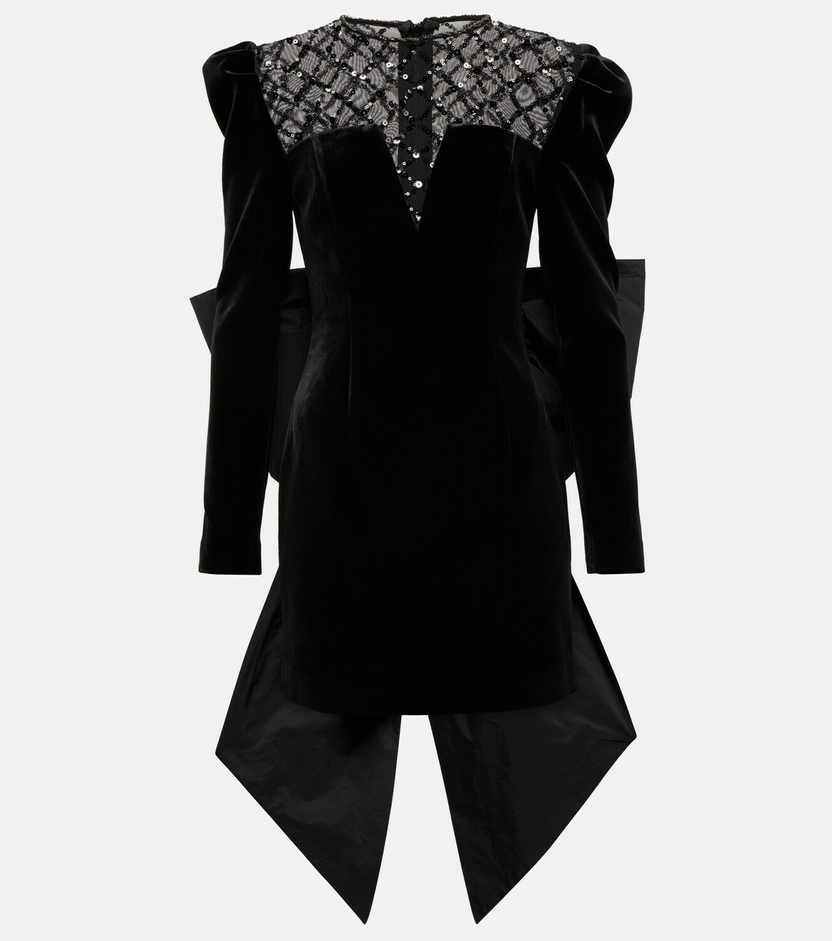 Rebecca Vallance Onyx velvet minidress Rebecca Vallance