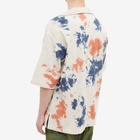 General Admission Men's Skipper Collar Shirt in Natural Tie Dye