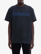 Alexander Mcqueen T Shirt Blue   Mens