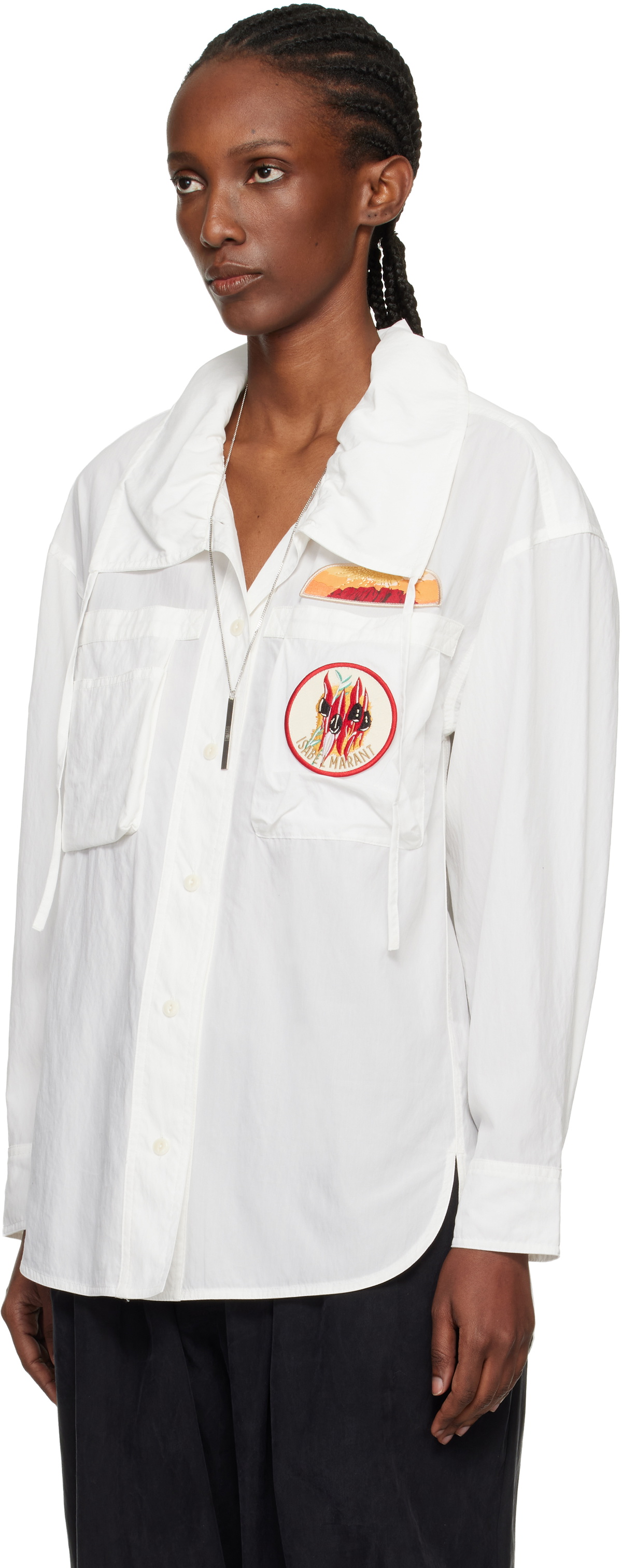 Isabel Marant White Chely Shirt