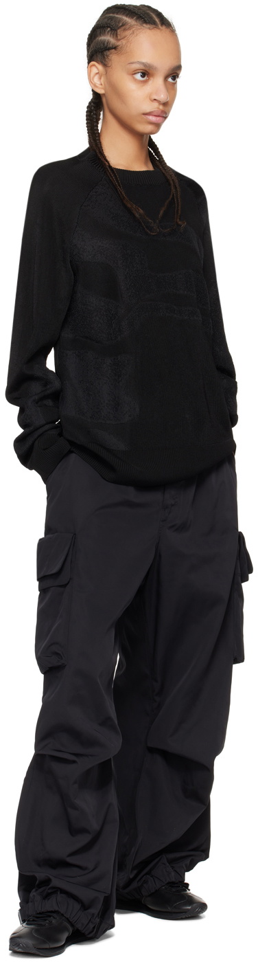 Y-3 Black Jacquard Sweater