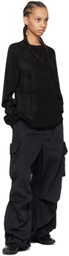 Y-3 Black Jacquard Sweater