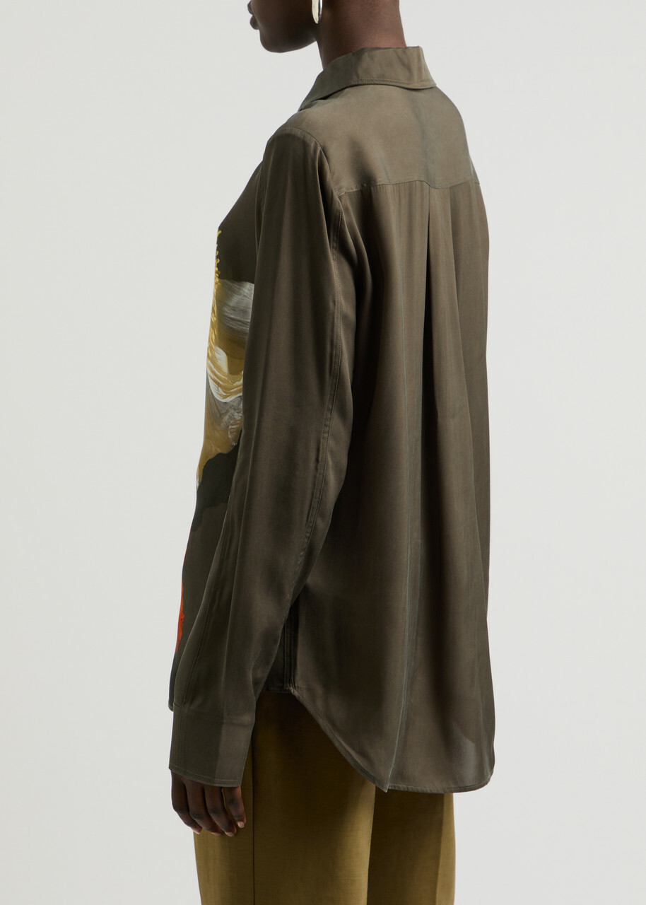 Stine Goya Felix Floral-print Shirt Brown