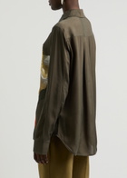 Stine Goya Felix Floral-print Shirt Brown