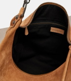 Balenciaga Le City Medium suede shoulder bag