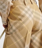 Burberry Burberry Check wool wide-leg pants