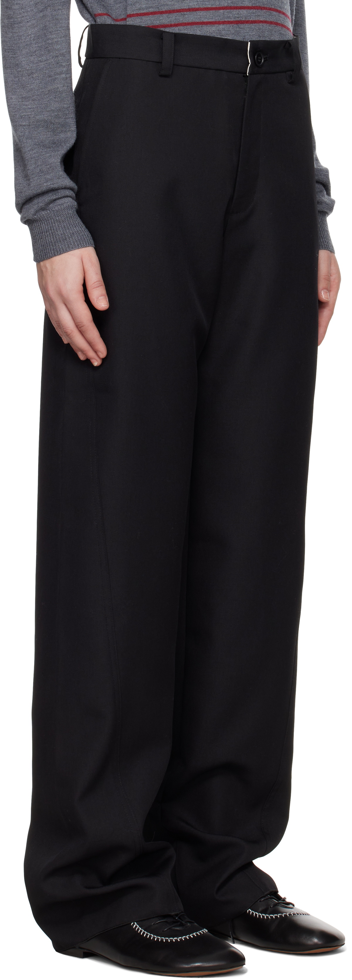 Commission Black Shift Trousers