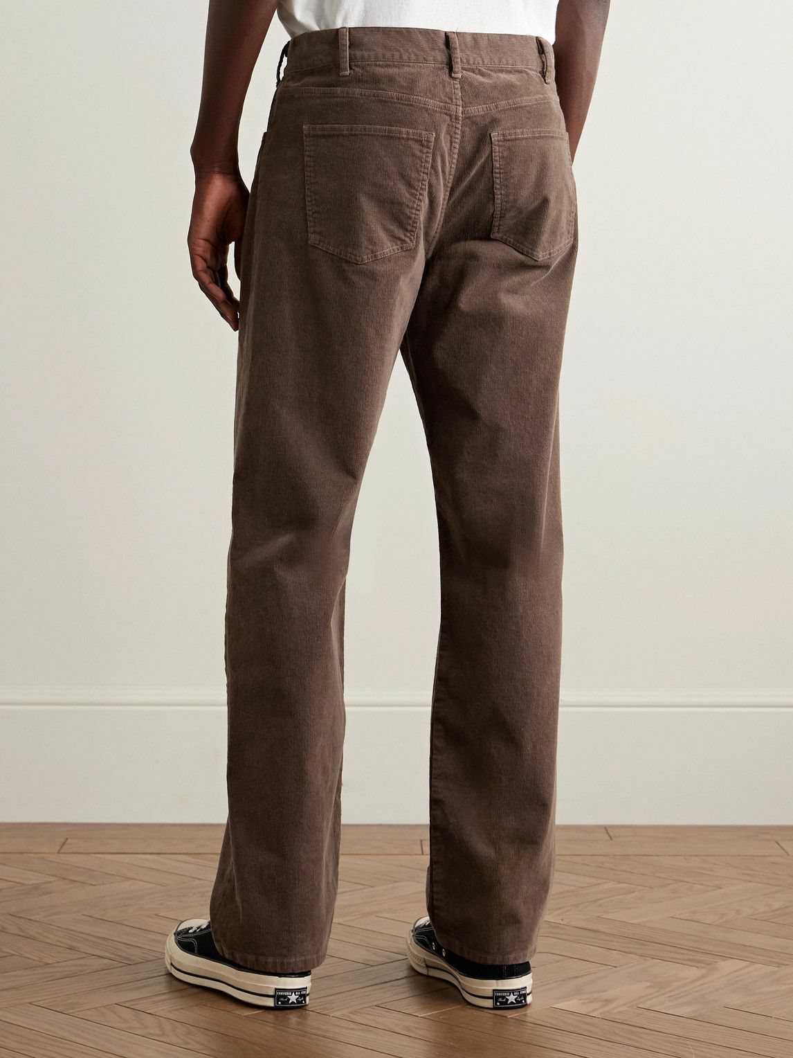 Nili Lotan - Billie Straight-Leg Cotton-Corduroy Trousers - Brown