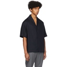 Deveaux New York Navy Tencel Resort Shirt