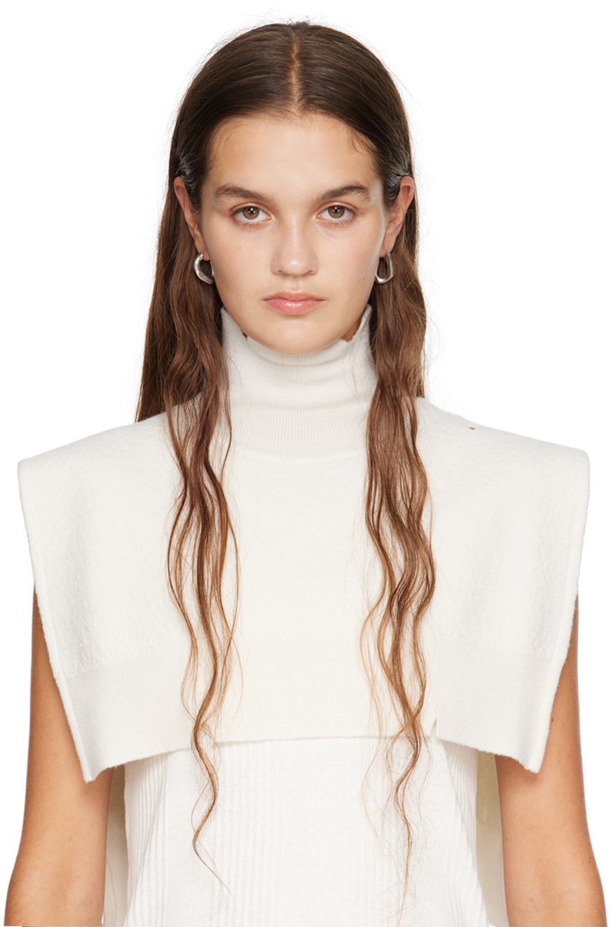 Maison Margiela Silver Single Curb Earrings
