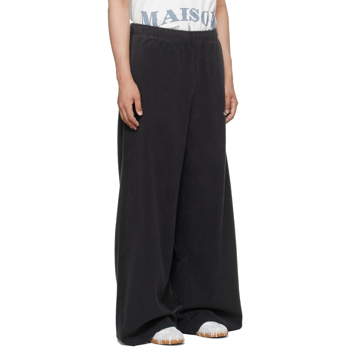 MM6 Maison Margiela Gray Fleece Sweatpants