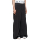 MM6 Maison Margiela Gray Fleece Sweatpants