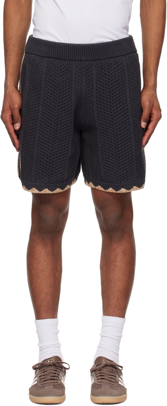 Photo: adidas Originals Gray Edison Chen Edition CLOT Knit Shorts