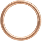 Maison Margiela Rose Gold Wide Logo Ring