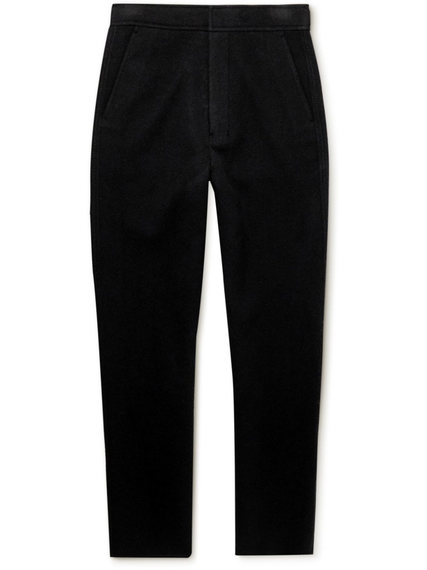 Photo: AMI PARIS - Wool and Cashmere-Blend Trousers - Black