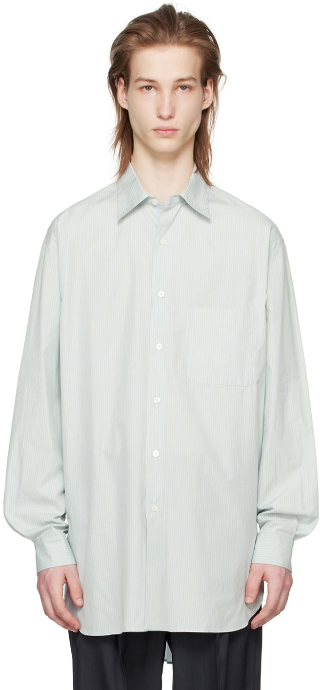 YOKE Green Striped Shirt