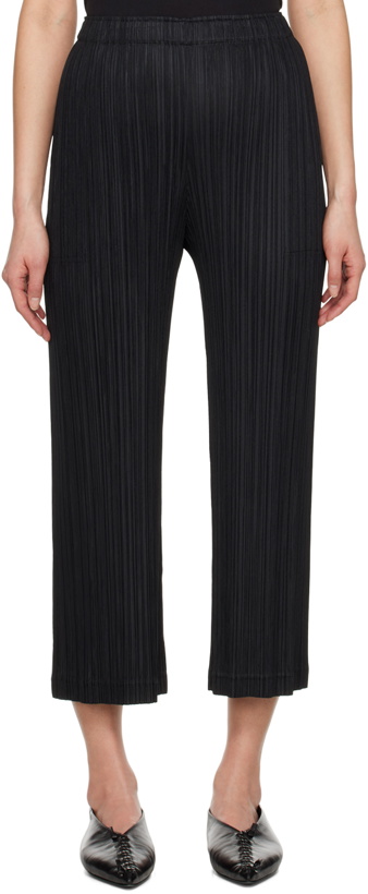 Photo: Pleats Please Issey Miyake Black Thicker Bottoms 1 Trousers