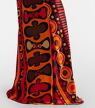 Pucci Soleil open-back satin maxi dress