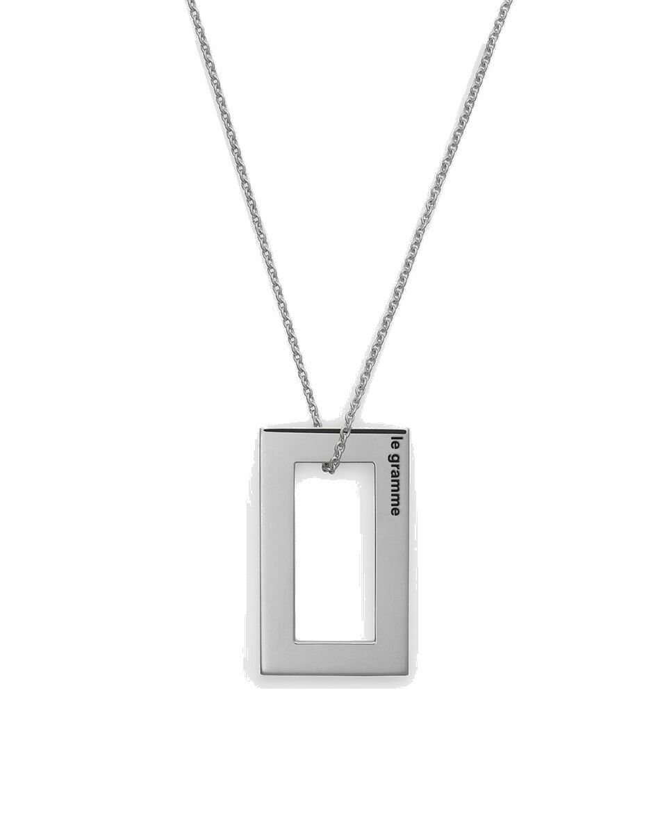 Photo: Le Gramme 3.4g Polished And Brushed Sterling Silver Necklace Silver - Mens - Jewellery