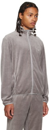 Emporio Armani Gray Zip Sweater