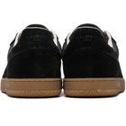 BALMAIN Black Suede & Smooth Leather 'Balmain Swan' Sneakers