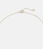 Mateo 14kt gold pendant necklace with pearl and diamond