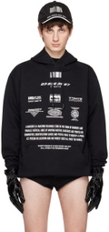 VTMNTS Black Movie Barcode Definition Hoodie