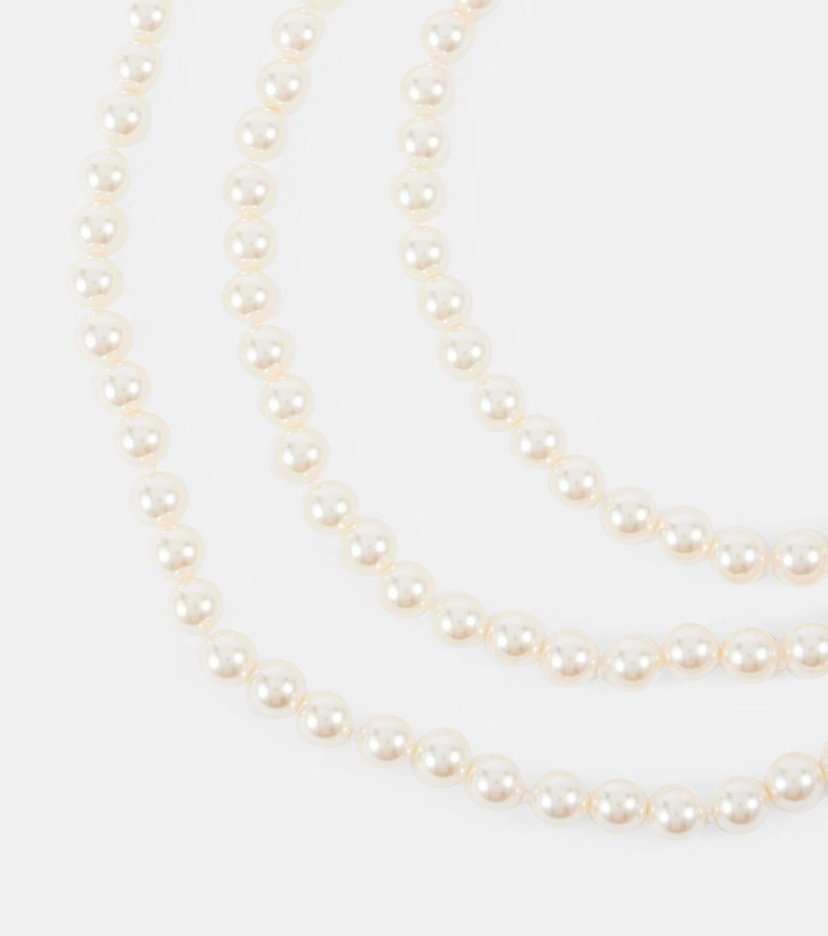 Alessandra Rich Layered pearl necklace