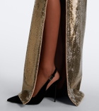 Roland Mouret Sequined bustier gown