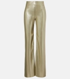 Galvan High-rise wide-leg pants