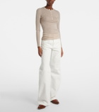 Gabriela Hearst Julian cashmere and silk Henley shirt