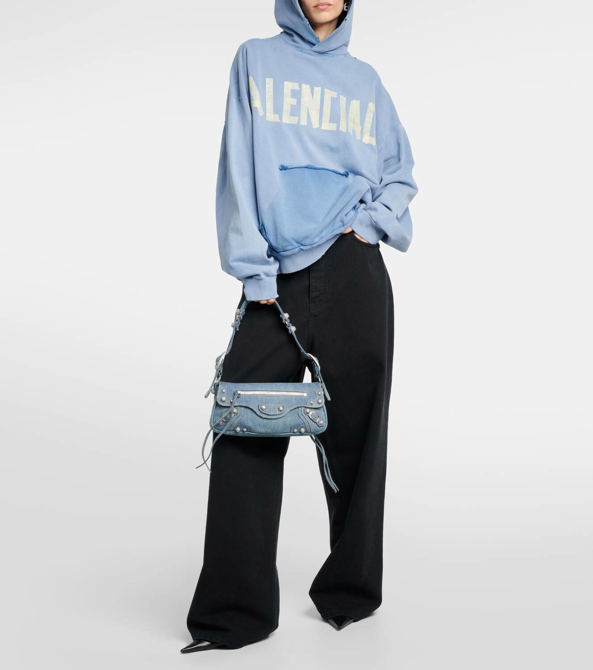 Balenciaga Le Cagole denim shoulder bag Balenciaga
