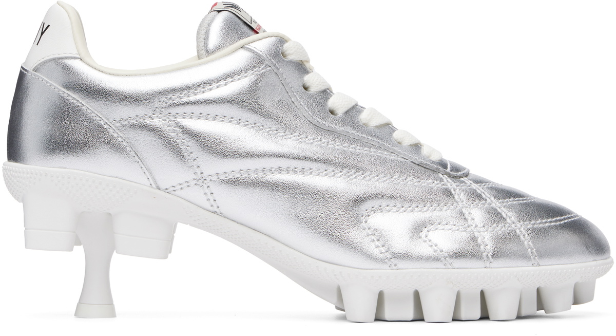 Maison MIHARA YASUHIRO Silver Spike Sole Sneaker Heels