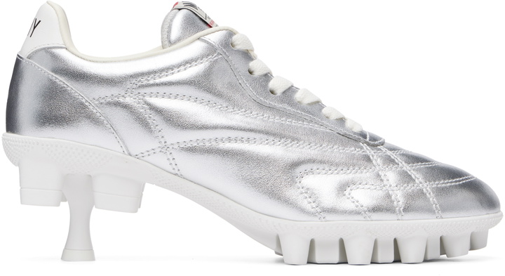 Photo: Maison MIHARA YASUHIRO Silver Spike Sole Sneaker Heels