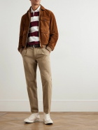 Incotex - Incotex Blue Division Straight-Leg Pleated Cotton and Cashmere-Blend Twill Trousers - Neutrals