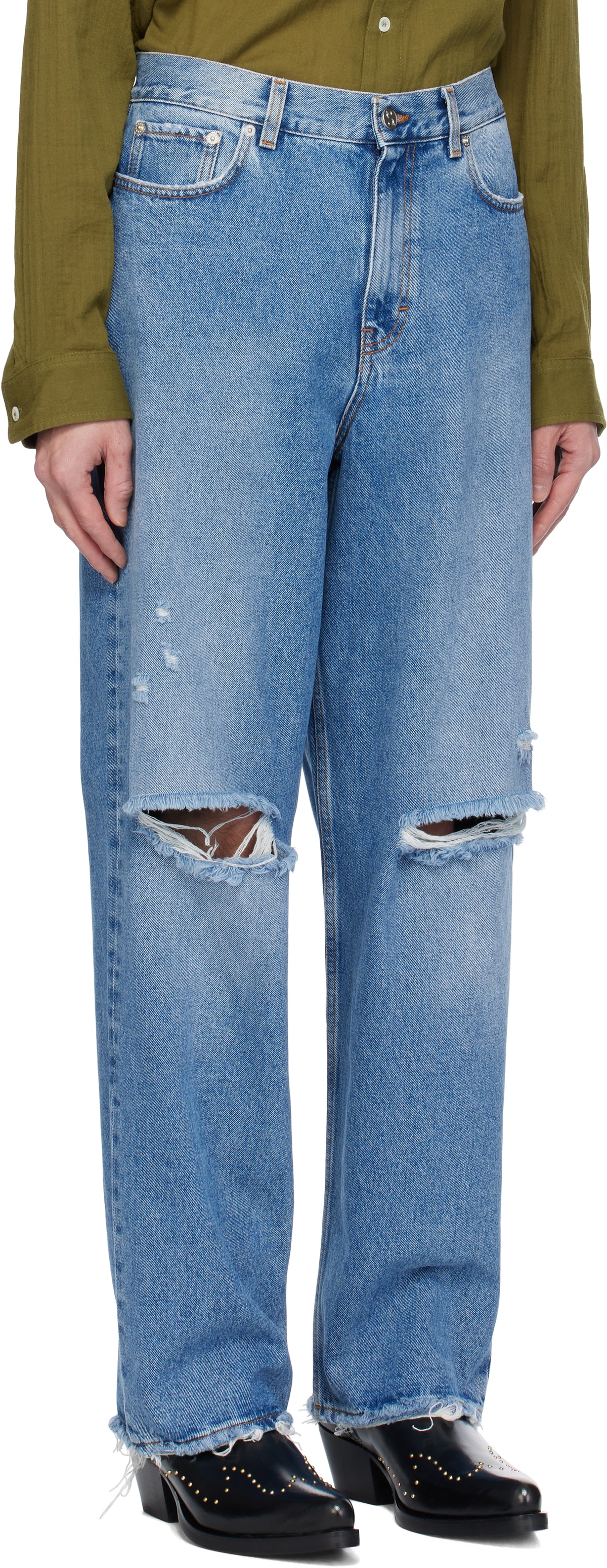 Séfr Blue Wide Cut Jeans