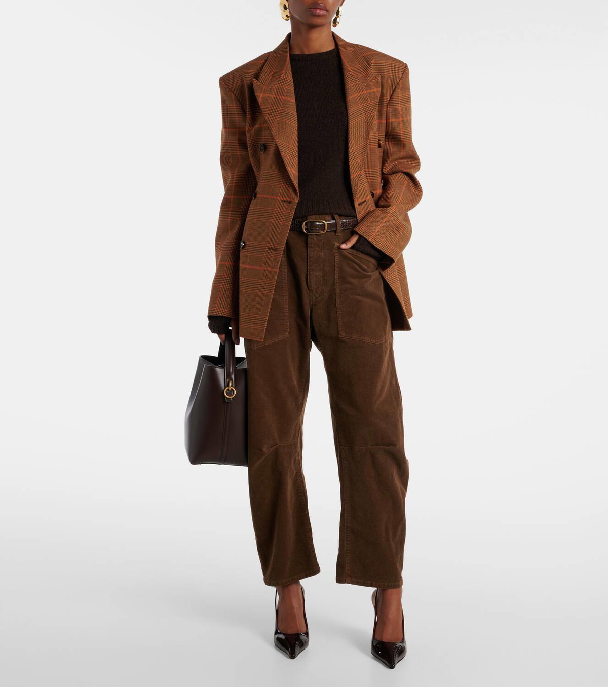 Nili Lotan Shon cotton-blend corduroy wide-leg pants
