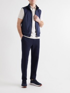 Loro Piana - Tapered Cashmere and Silk-Blend Sweatpants - Blue