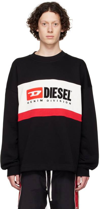 Photo: Diesel Black S-Treapy-Division Sweatshirt