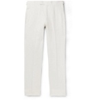 Anderson & Sheppard - Linen Trousers - White
