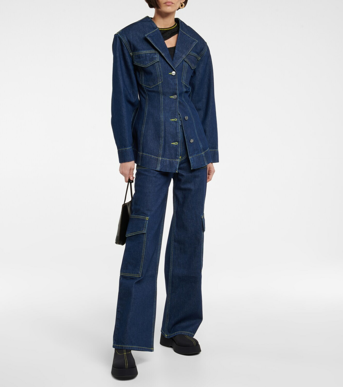 【関税&送料込】Ganni Jeans Wide Leg GANNI High-rise wide-leg jeans | THE OUTNET