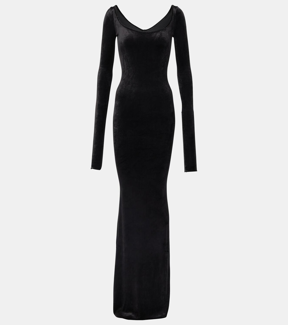 rick owens cotton-jersey maxi dress Tank organic cotton-jersey gown - white