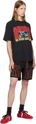 Rhude Black Logo Track Shorts
