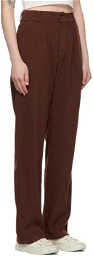 LACAUSA Brown Echo Trousers